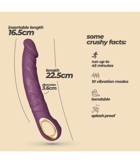 VIBRADOR REALÍSTICO MAGNUS VIOLETA