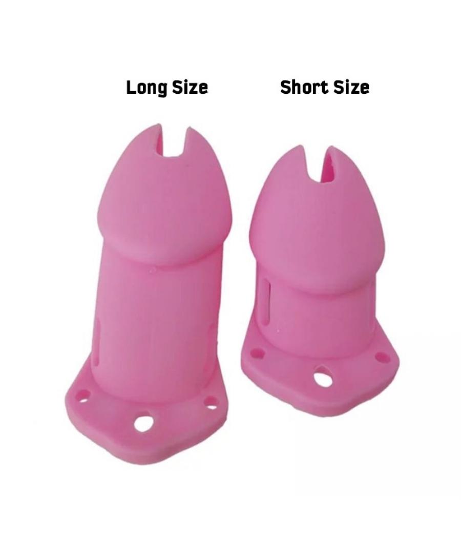 Atrévete shop - JAULA CASTIDAD PEQUEÑA DE SILICONA - ROSA