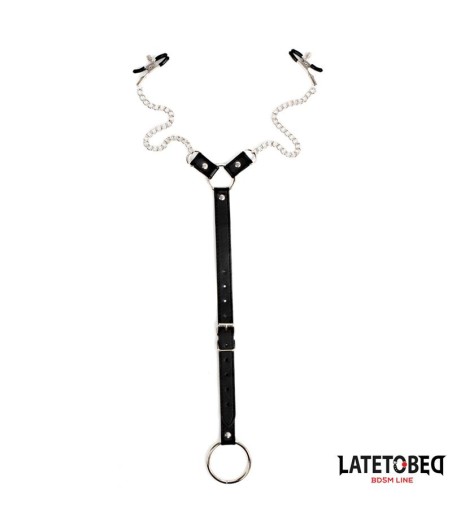 PINZAS PEZONES CON ANILLO PENE BDSM