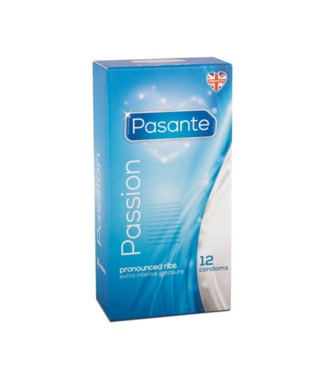 PRESERVATIVOS PASANTE CON ESTRIAS - 12 UNIDADES