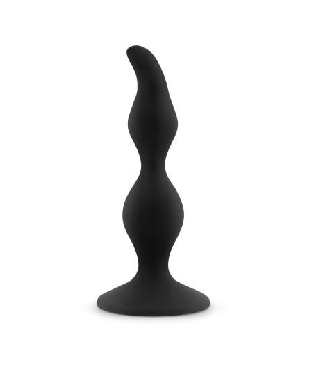 ESTIMULADOR PROSTATICO SILICONA NEGRO 11 CM.