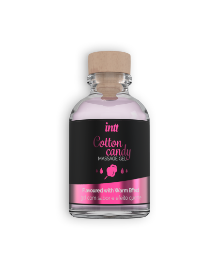 ACEITE MASAJE INTT EFECTO CALOR SABOR A ALGODÓN DULCE DE 30ml.
