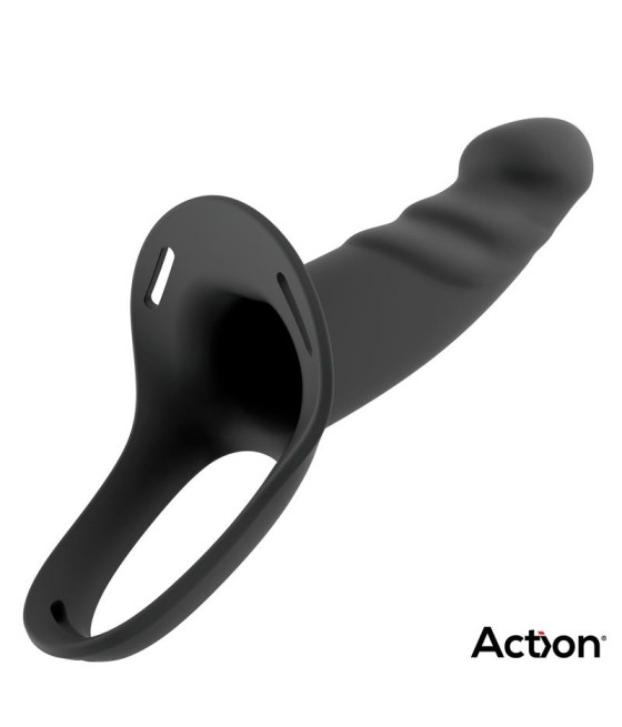 Atrévete shop - ARNÉS SEXUAL CON DILDO HUECO NEGRO TALLA S