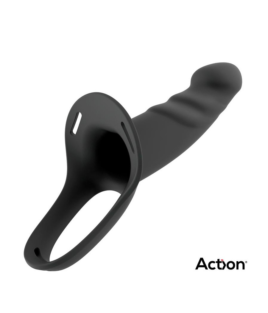 Atrévete shop - ARNÉS SEXUAL CON DILDO HUECO NEGRO TALLA S