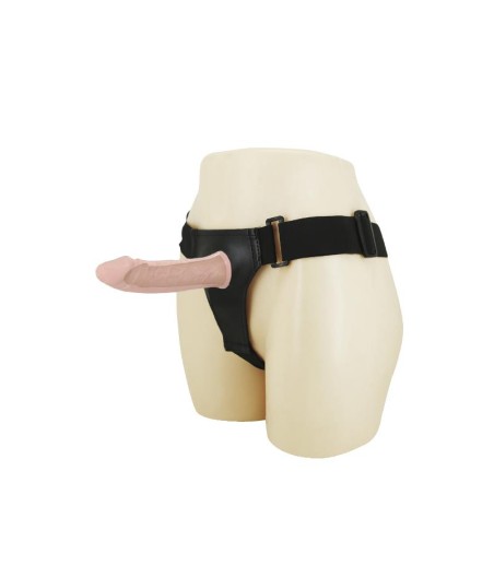 Dildo Hueco con Vibración y Arnés  Baile 16 cm